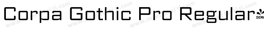 Corpa Gothic Pro Regular字体转换